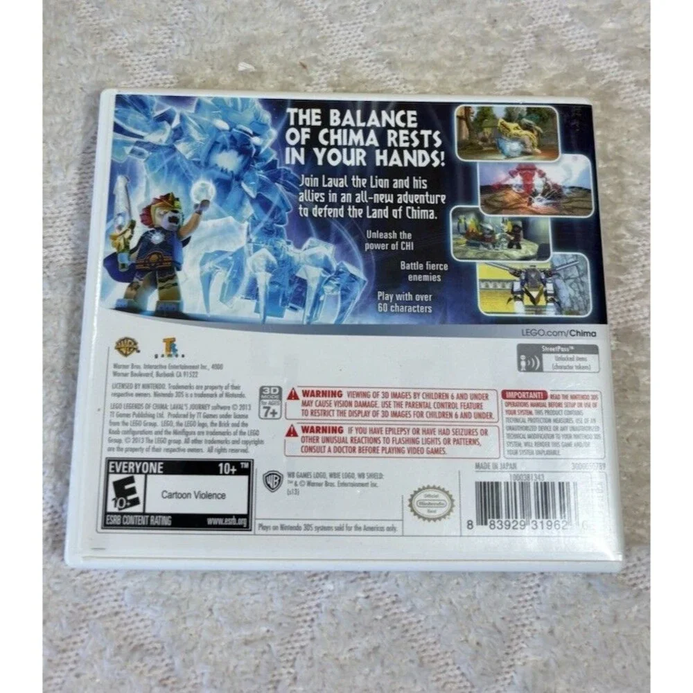 Lego Legends Of Chima: Laval’s Journey Nintendo 3DS  Case/Manuel Included